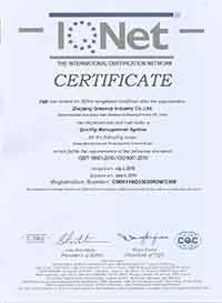 ISO9001:2008 GREENCO Side Channel Blower Certification